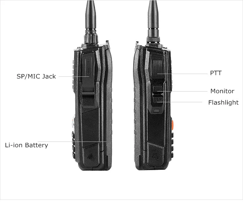 10 Вт QuanSheng TG-K10AT рация 10 км TG K10AT UHF400-470MHz опционально VHF 136-174 МГц двухстороннее радио 10 км 4000 мАч батарея Ham