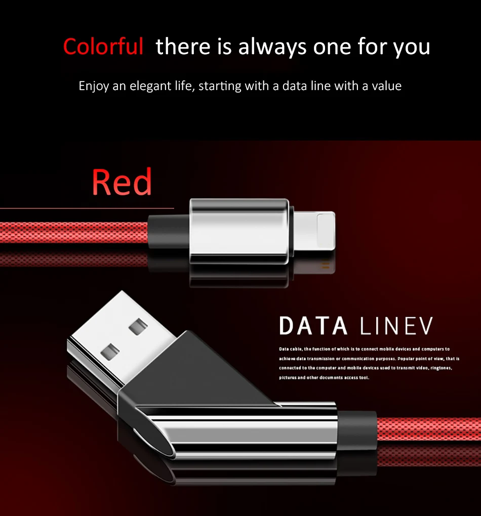 NOHON Nylon Lighting Data Cord 8 Pin Phone Fast Charging For iPhone X 8 7 6 5 Plus Durable Charge Cable For iPad Mini IOS 8 9 10 (5)