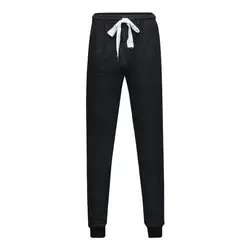 Новые летние модные Для мужчин Повседневное Jogger Sweatpants эластичной резинкой однотонные спортивные брюки Повседневное спортивные