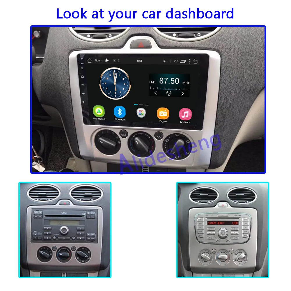 Android 8,1 автомобильный Радио мультимедийный плеер для Ford Focus Exi MT AT Mk2 Mk3 2004 2005 2006 2007 2008 2009 2010 2011 GPS навигация