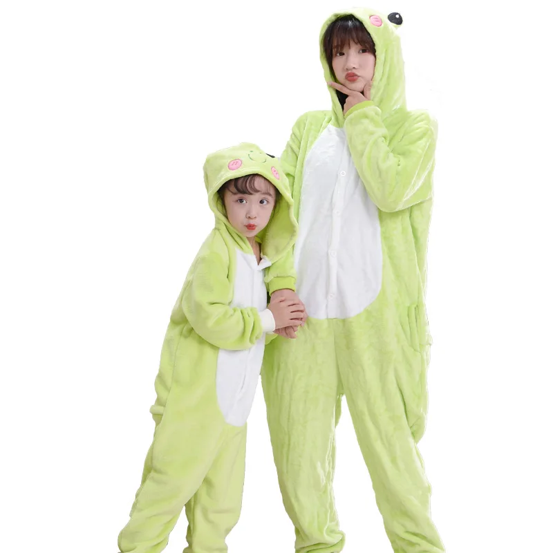 Costumes Adults Animals Frog Kigurumi Pajamas Adult Frog Frog Adult
