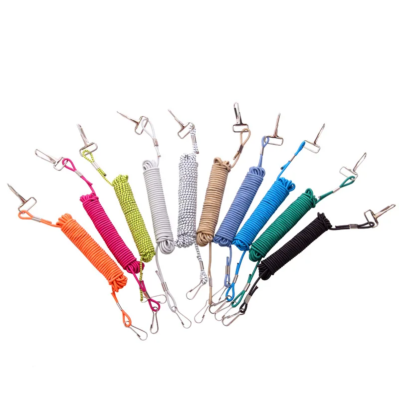 

Rowing Boats Coiled Lanyard Cord Elastic Paddle Leash Fishing Rod Rope with Buckle