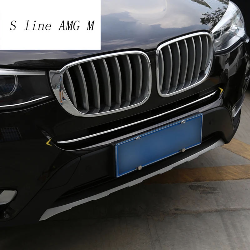 Автомобильный Стайлинг для BMW X3 F25 Передняя средняя решетка решетки отделка бампера противотуманный светильник декоративные наклейки чехлы авто аксессуары