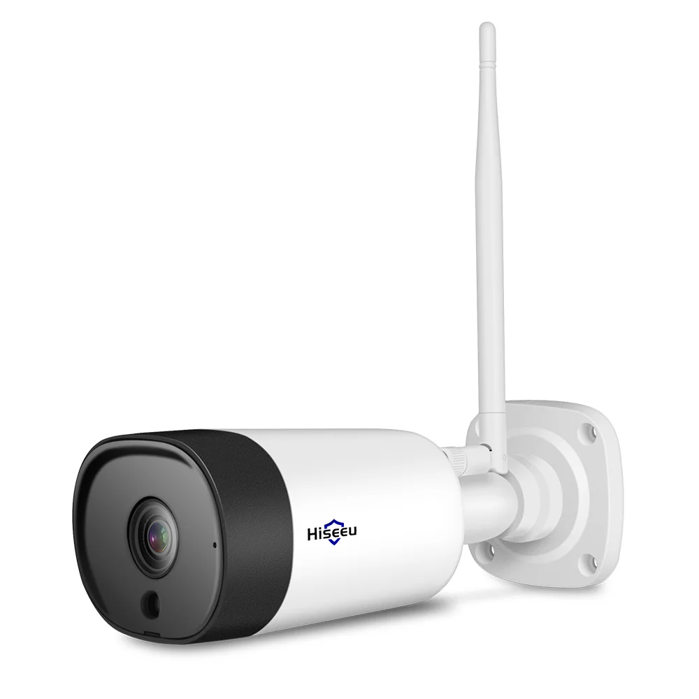 Hiseeu 8CH 1080P Беспроводная система видеонаблюдения 2MP IR наружная аудио запись ip-камера Водонепроницаемая Wifi NVR комплект видеонаблюдения