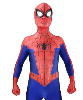 

Into the Spider-Verse Spider Man Cosplay Costume Superhero Spandex Zentai Bodysuit Halloween Costume for Party