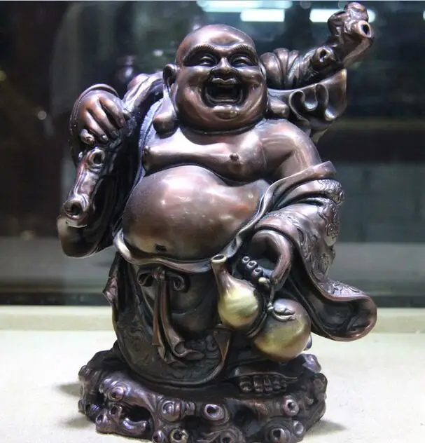 

Chinese Royal Palace Refined White Copper Silver Lucky Broncos War Horse Statue