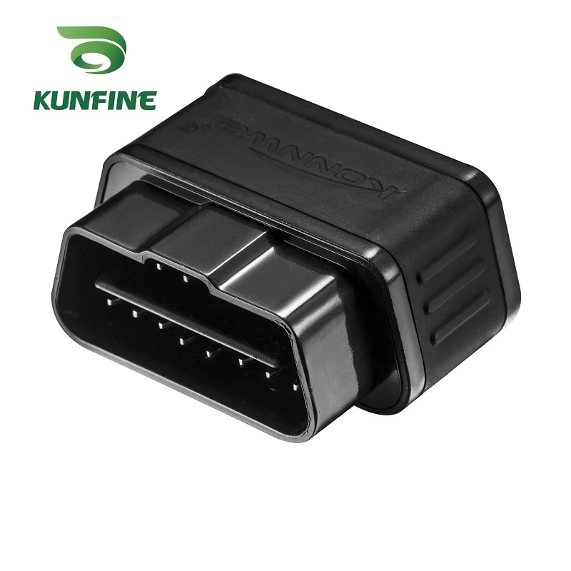 KUNFINE автомобильный iCar2 OBD2 ELM327 iCar 2 KW903 Wifi OBD 2 код сканер диагностический инструмент интерфейс для IOS iPhone iPad Android - Цвет: black
