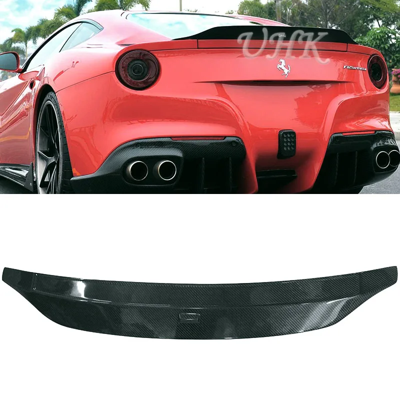 UHK автомобильный Стайлинг углеродное волокно задний спойлер аксессуары для Ferrari
