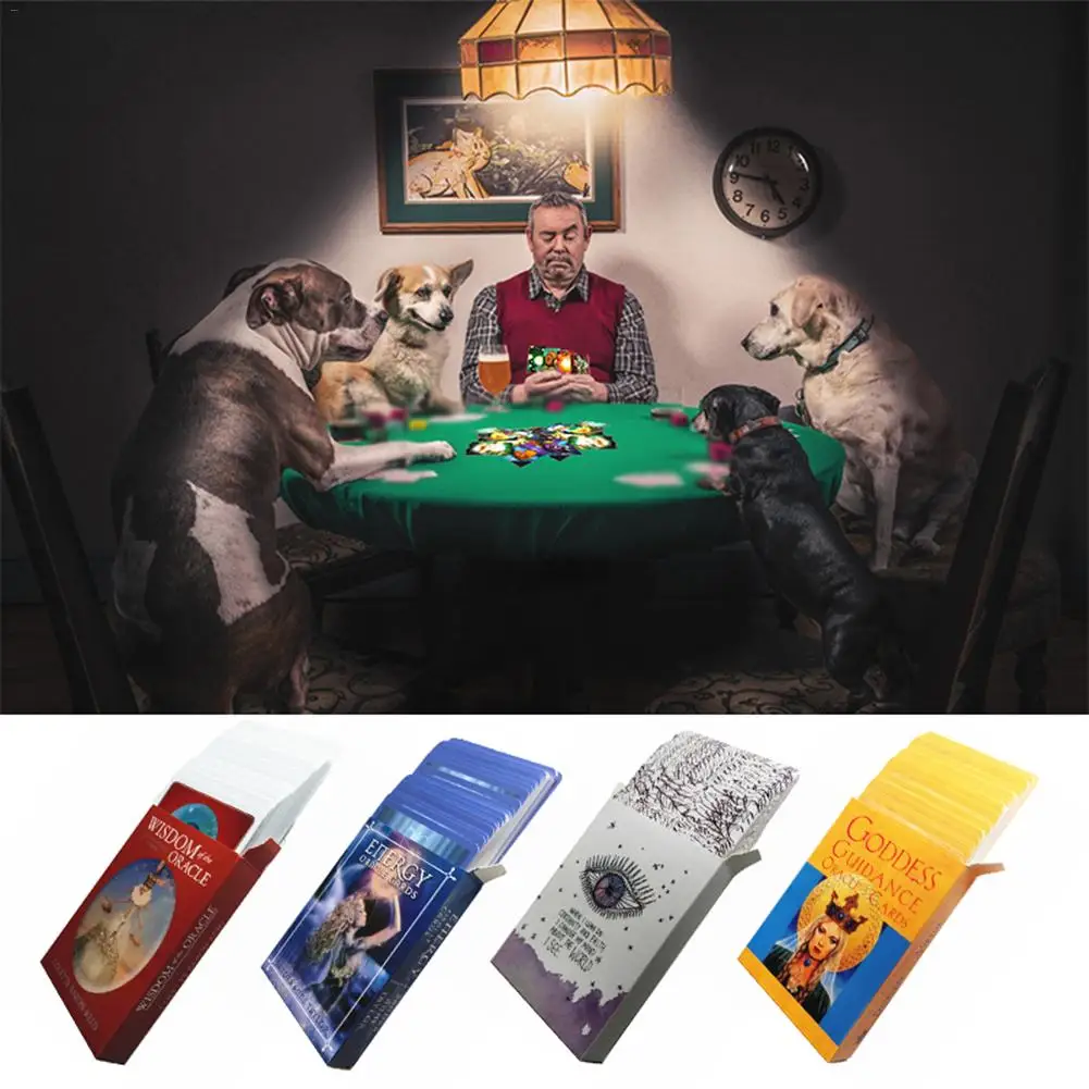 

Knowledge Oracle Cards 52 Cards, Guidance English Mysterious Fortune Tarot Cards Game For Girls Boys English Board Game