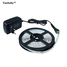 Tanbaby светодиодный ленточный светильник SMD 5630(5730) 5 м 300 светодиодный 12 В постоянного тока гибкий ленточный Канатный светильник s не водонепроницаемый с питанием EU/US
