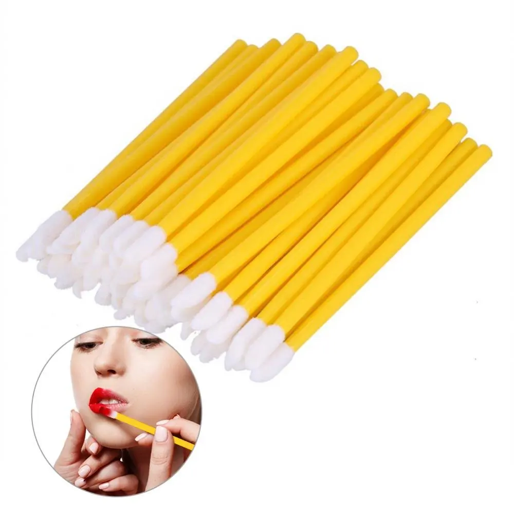 200Pcs pack Lip Brush Disposable Lip Gloss Lipstick Applicator Make Up Cosmetic Tool 7 Colors for 5