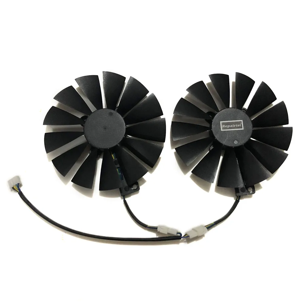 2 шт./компл. 95 мм Новый GPU кулер для ASUS двойной RX580 4G ROG STRIX RX570 GTX 1050TI GTX1080TI игровая