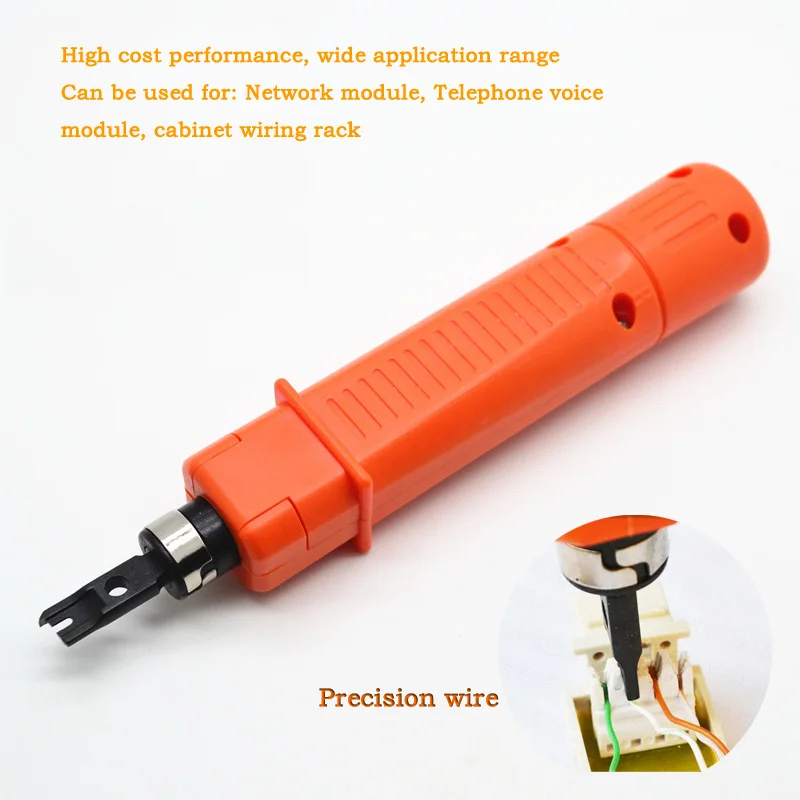 Cost-effective Engineer 110 wire cutter AMP Module wire tool Double head For Network voice Phone module Patch panel