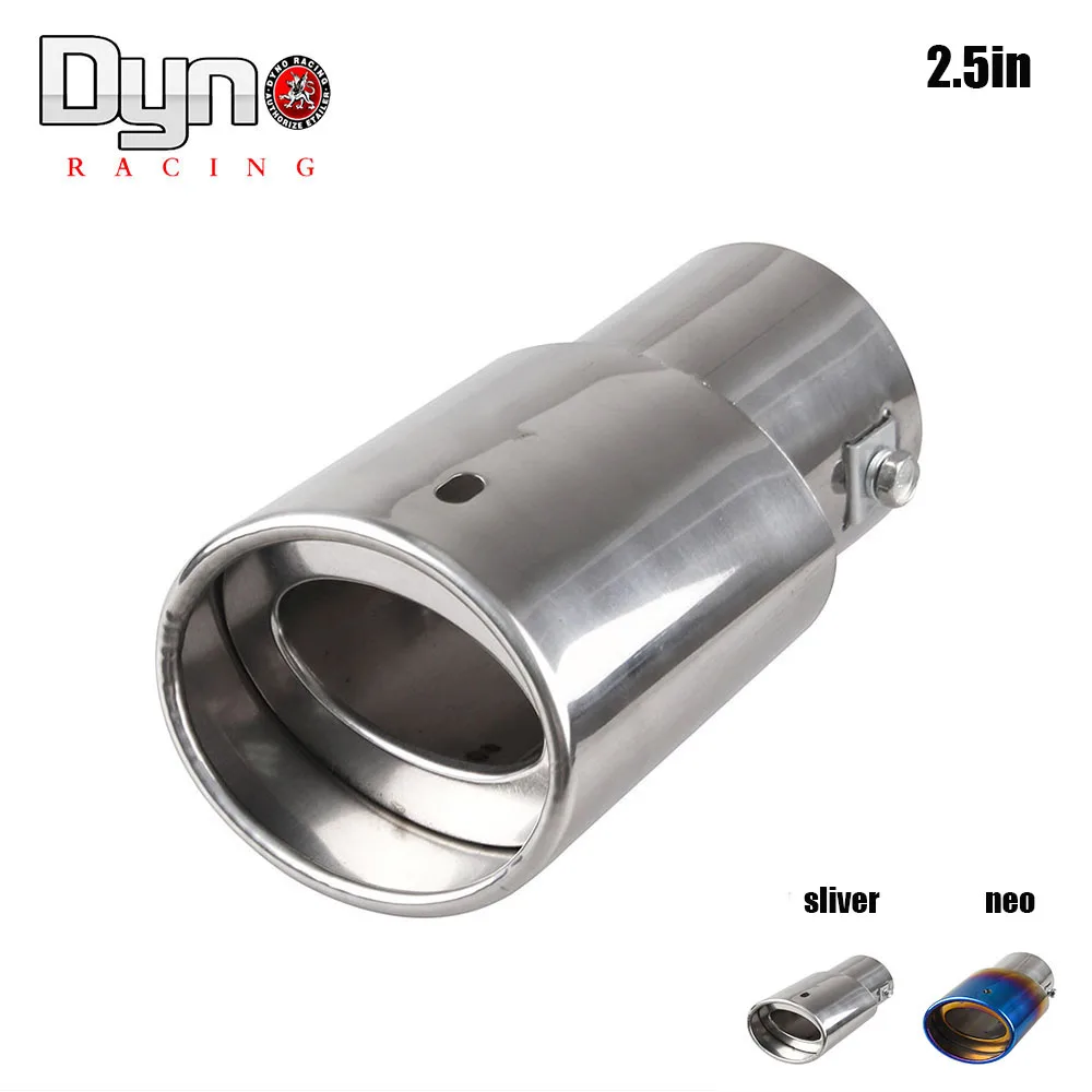 Car EXHAUST Tail Muffler Tip Pipe Chrome Round Fit Pipe Diameter Neo Chrome