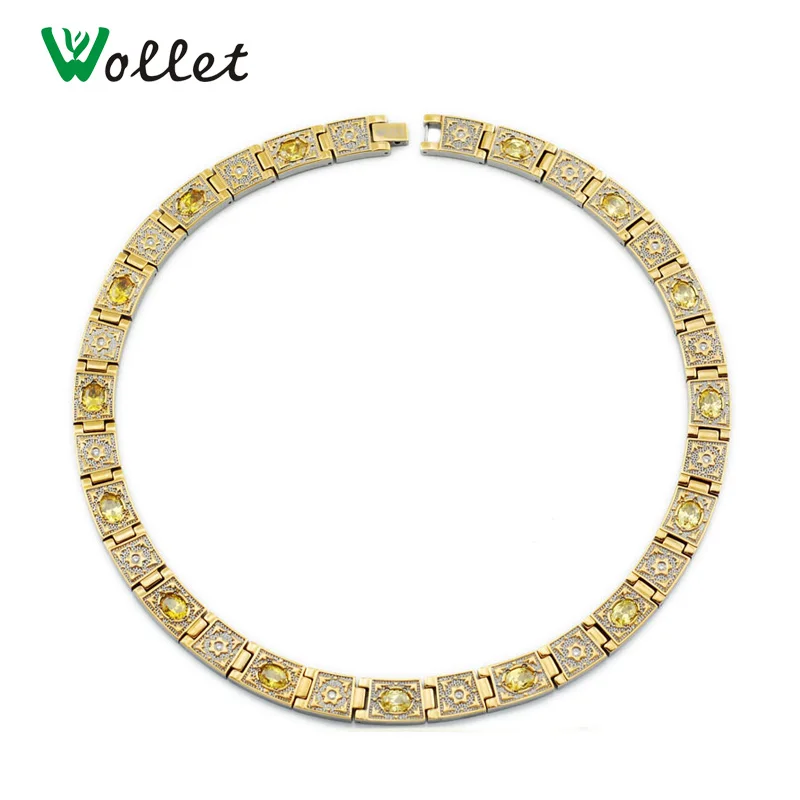 Buy Wollet Jewelry High Quality Health Yellow Zircon