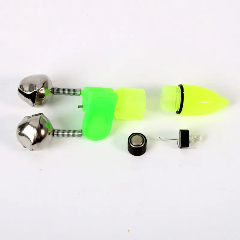 

10 pcs LED Night Fishing Accessory Fishing Float Twin Bell Ring Fishing Bite