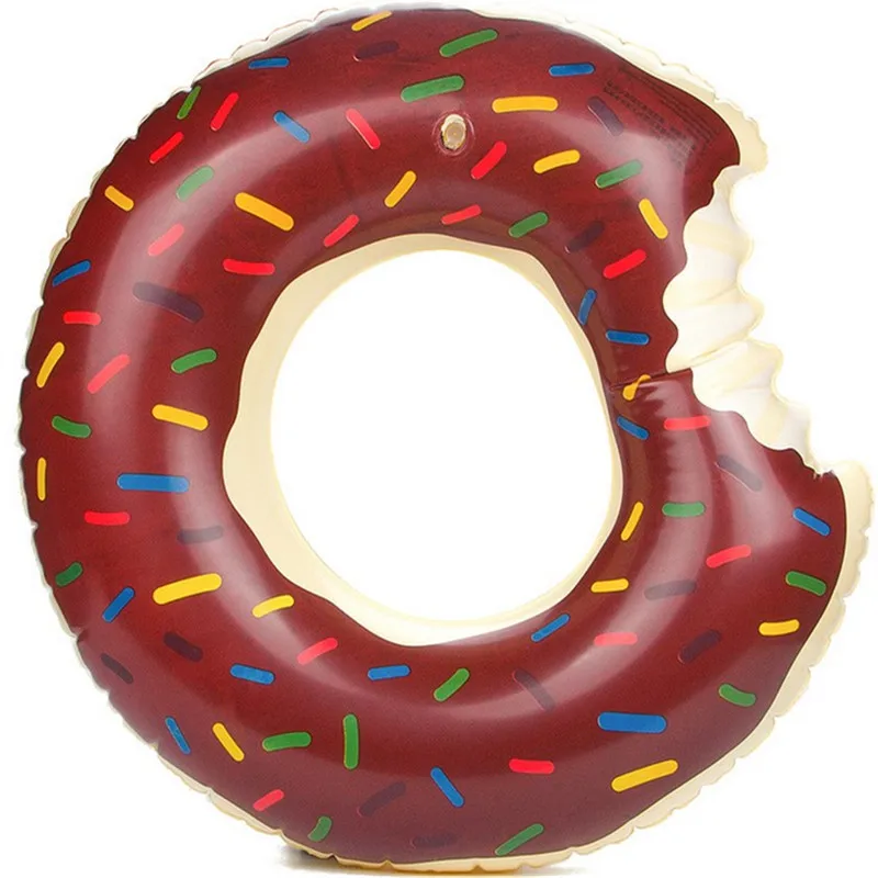 48 дюймов сладкое десертное огромный надувной бассейн для взрослых супер большой Гигантский Пончик Бассейн надувной спасательный круг кольцо
