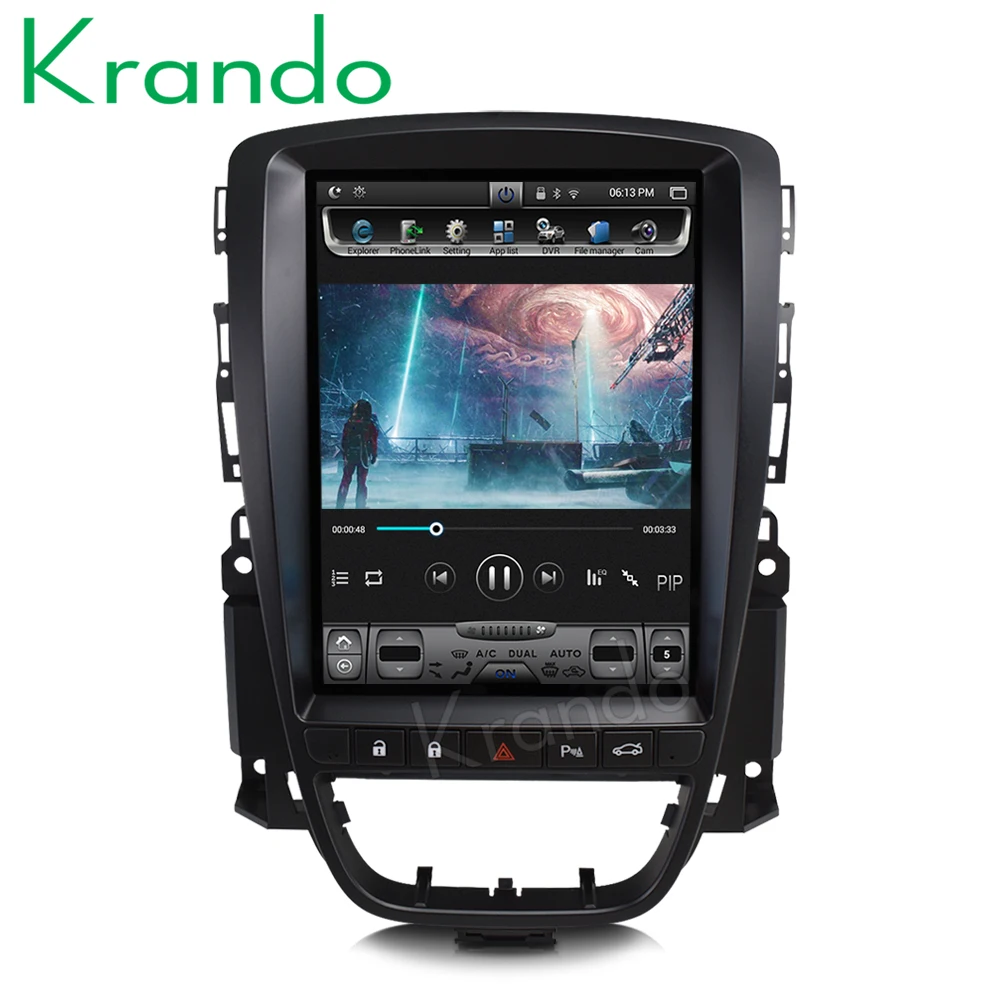 Flash Deal Krando Android 8.1 10.4" Tesla Vertical screen car multimedia player GPS for Buick Excelle Opel Astr J 2010-2014 audio system 3