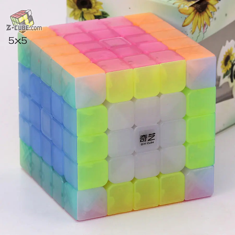 Magic cube Puzzle QiYi 2x2 3x3 4x4 5x5 странной формы Пирамида перекос Marstermorphix SQ1 квадратный-1 брелок прозрачные cube