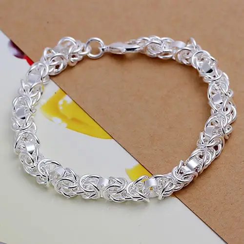 

Free shipping 925 jewelry silver plated jewelry bracelet fine fashion bracelet top quality wholesale and retail SMTH073