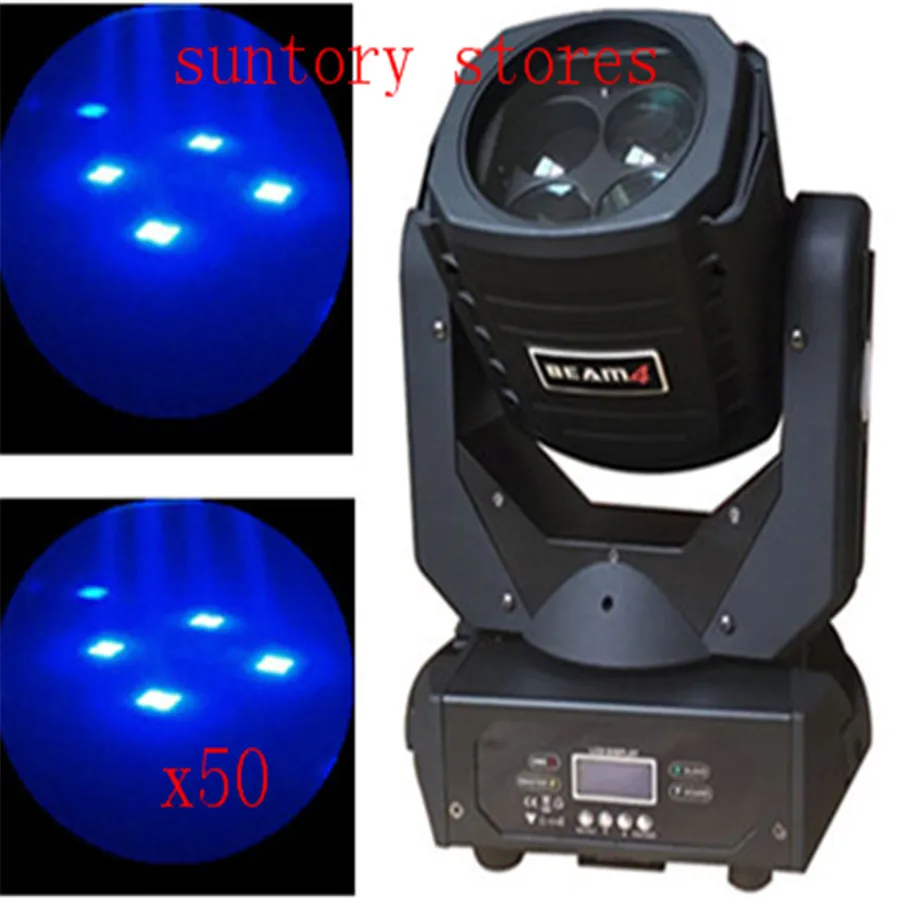 (50 шт./лот) 4x25 Вт RGBW СВЕТОДИОДНЫЙ Луч Света DMX512 Свет 10/41 каналов Перемещение Головы