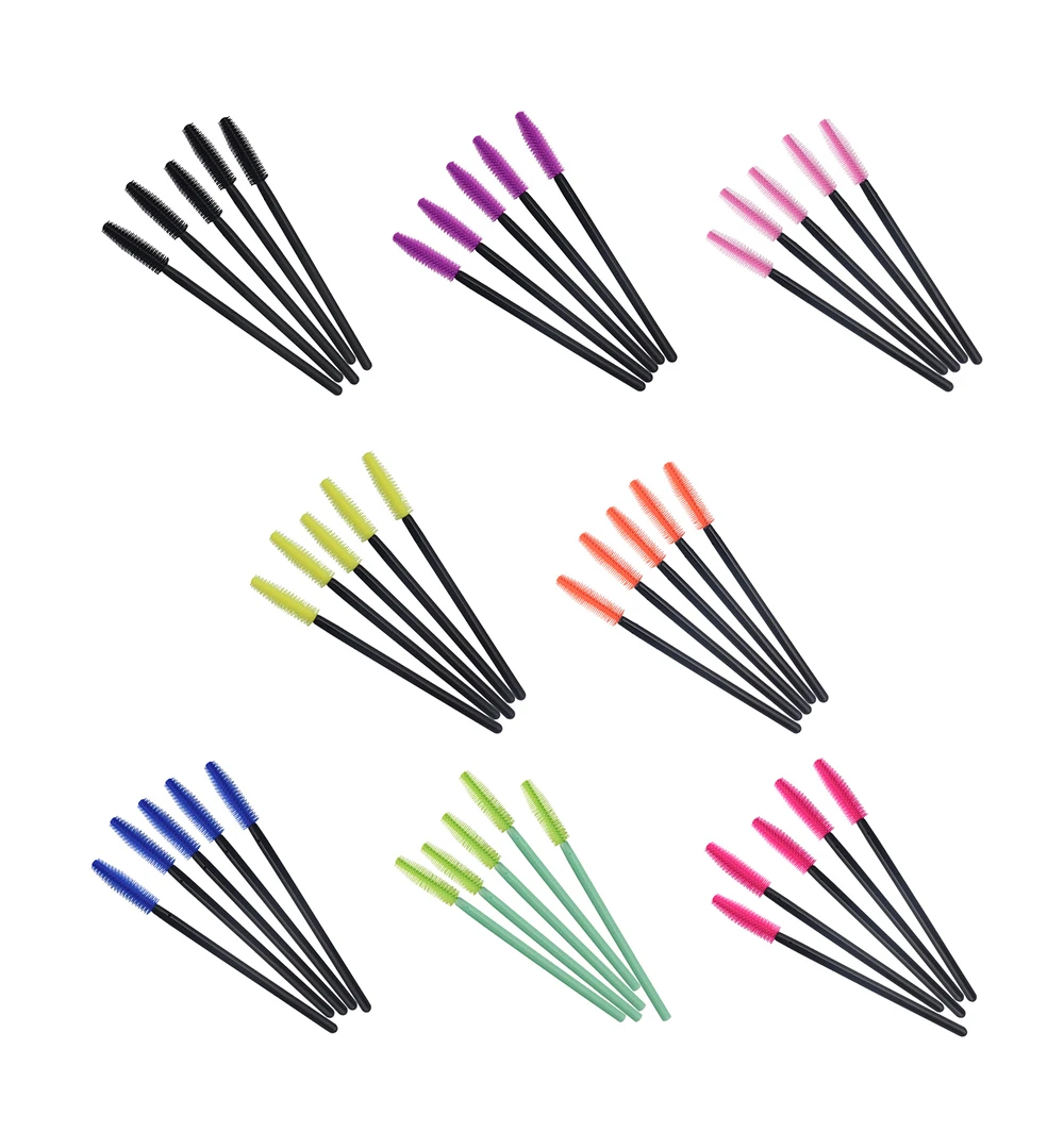 

25pcs Eyelash Extension Disposable Eyebrow Brush Curler Cosmetic Brushes Set Makeup Tools