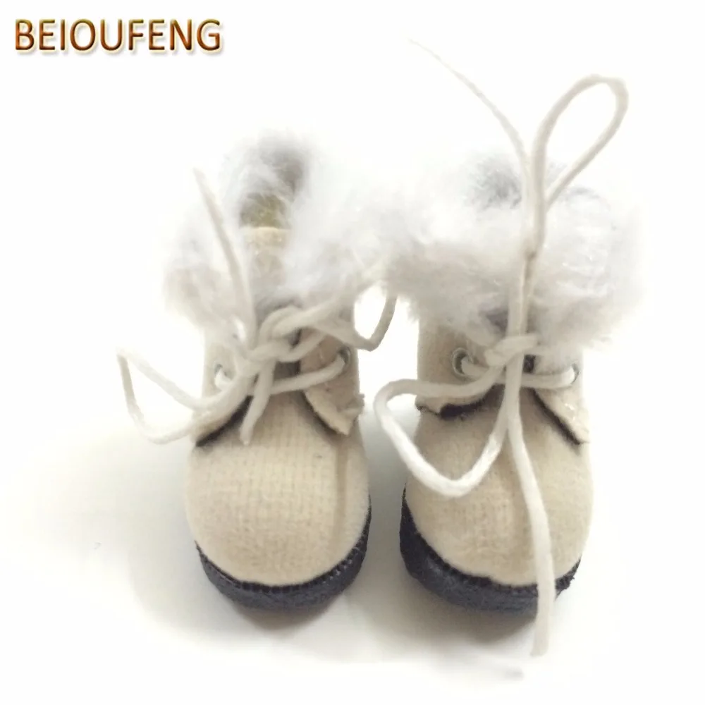 BEIOUFENG BJD кукольная обувь высокие сапоги для кукол, 3,2 см кроссовки для кукол, Повседневная парусиновая обувь для куклы Blythe, Подарочная игрушка 6 пара/лот