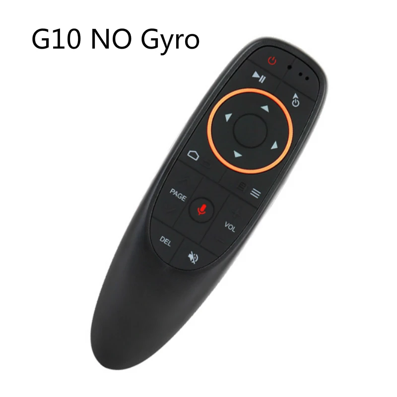 G10s/G10 Голосовое управление Fly Air mouse 2,4 ГГц помощник голосового пульта дистанционного управления воздушная мышь для Android tv Box для игры с гироскопом - Цвет: NO Gyro