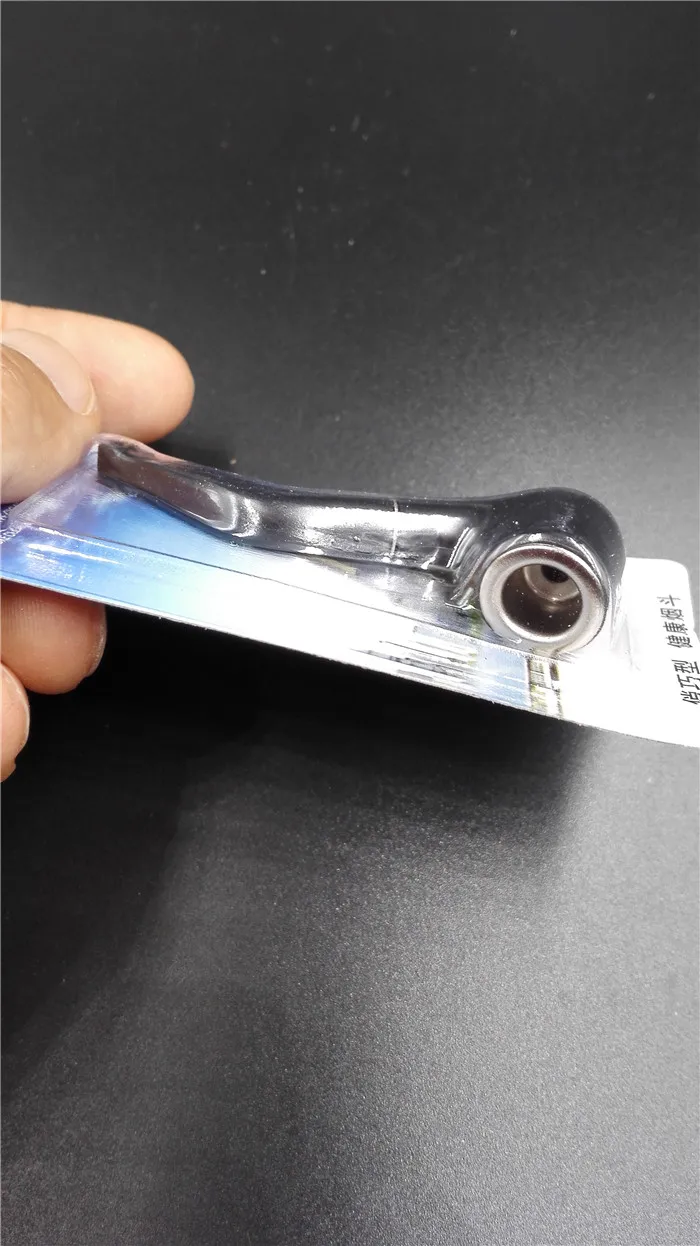 

50pcs/lot free shipping Super Mini small plastic metal pipe herb Smoking pipe Creative filter cigarette holder retail pacakge