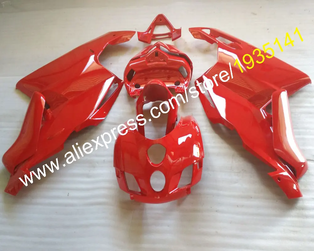 Полный комплект красных обтекателей для Спортивного Велосипеда Ducati 999 2005 2006 s
