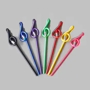 

wholesale 500 pcs Pencil stationery Music pencil Treble clef pencil Shape Multicolor mixed wooden pencils