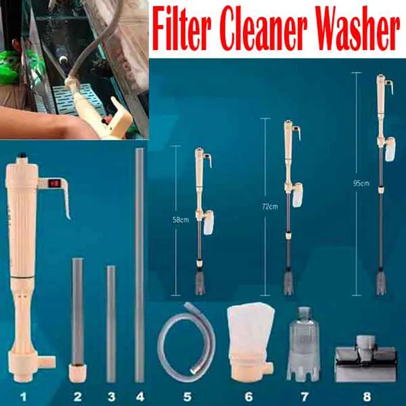 Aquarium Filter Aquarium Pump External Syphon Operated Fish Tank Vacuum