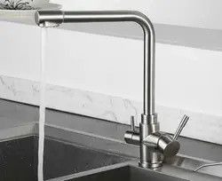 Кухня кран с фильтрованной воды из нержавеющей стали кран смесителя питьевой кран Кухня раковина torneira пункт cozinha 099