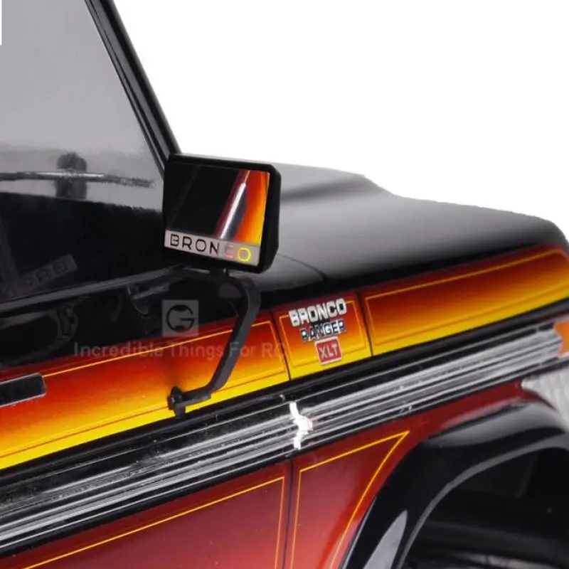 High Gloss Stainless Steel Rearview Mirror For 1/10 Rc Crawler Car Traxxas Traxxas Ford Bronco