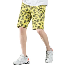 Летние мужские шорты в повседневном стиле, фитнес шорты для тренировок, модные уличные шорты с принтом, ABZ333