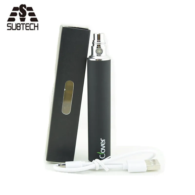 Electronic-cigarette-battery-Clover-2600mAh-USB-Passthrough-E-Cigarette-Battery-Clover-Root-510-thread-VS-Evod (2)