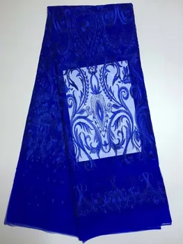 

The latest French lace 2020 African teal Gauze net lace Fabric for Party dressing ALZ-D976