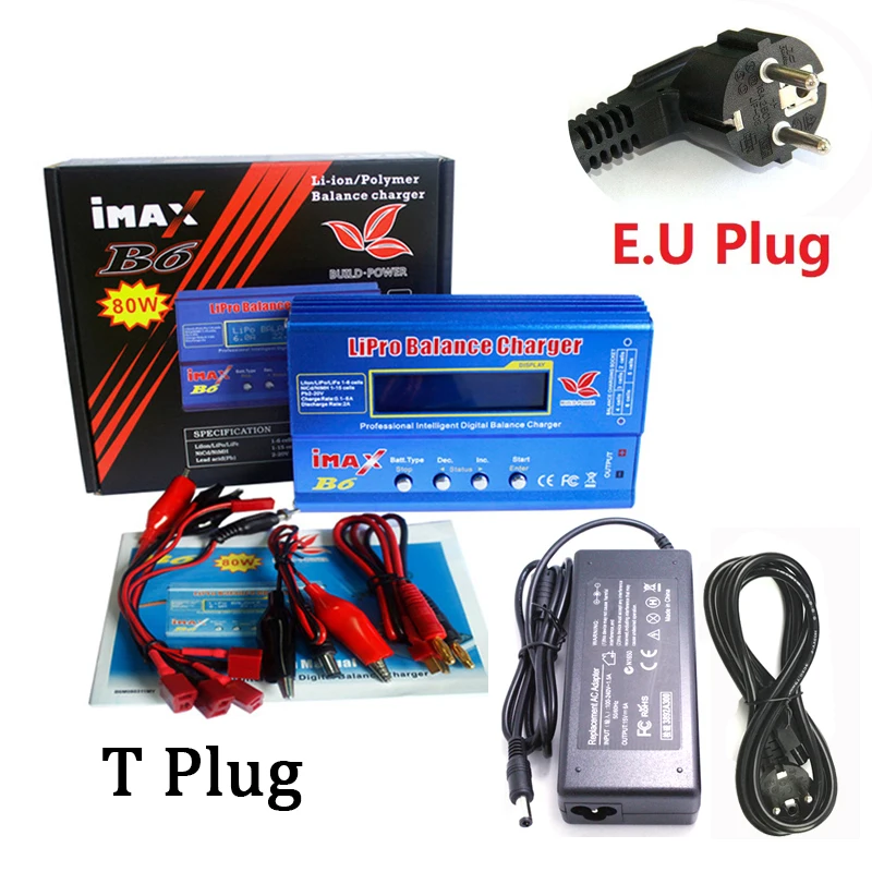 IMAX B6 80W Lipo зарядное устройство Lipro баланс iMAX зарядного устройства Зарядное Turnigy