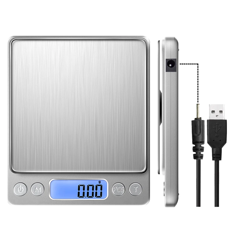 New usb powered precision 2000g x 0 1g mini lcd digital scale