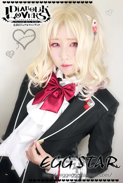 Diabolik Lovers Komori Yui Cosplay Black Japanese School Girl Uniform