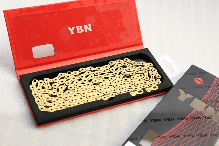 Flash Deal YBN 11 Speed Chain Gold MTB Road Bike Chain for Shimano Sram Campagnolo 13