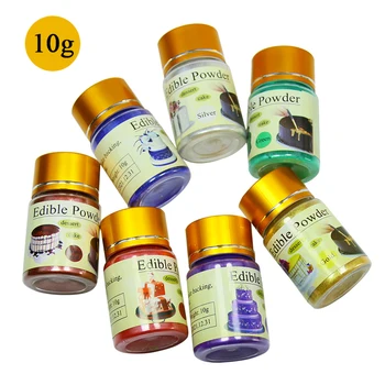 

10 bottles/color totally 90 bottlesfor 9 colors Edible Cake Food Powder, edible dust, Coloring To Decorate Chocolate Fondant