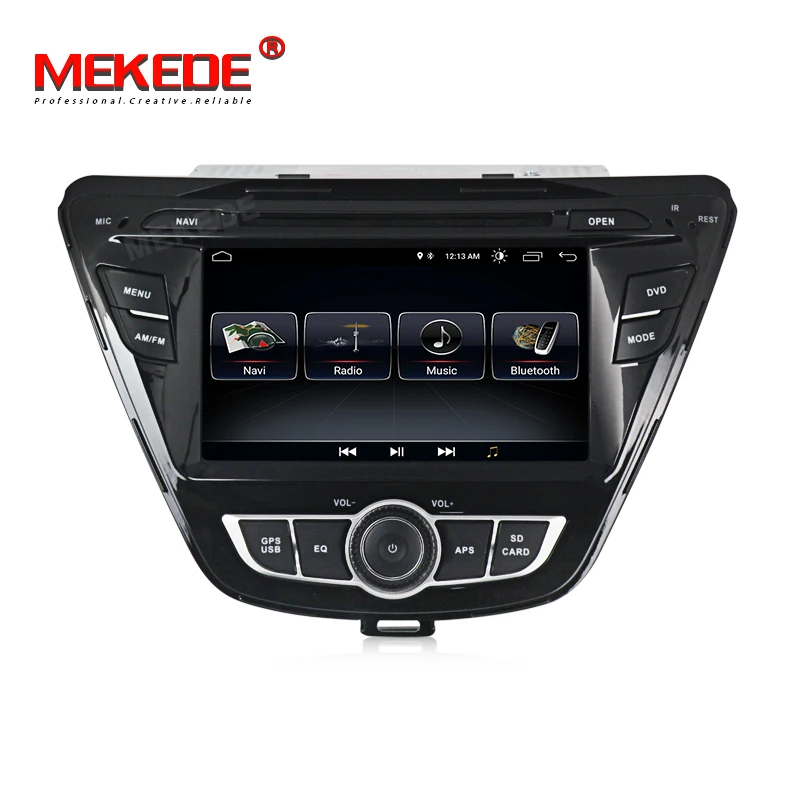 Sale MEKEDE Android 8.1 Quad core Car Radio DVD player for Hyundai Elantra Avante with WIFI RDS BT audio radio multimedia 3