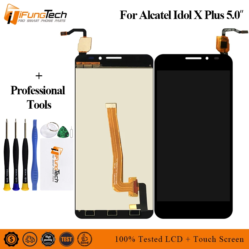 Для Alcatel One Touch Idol X + Plus OT6043 6043 6043D ЖК-дисплей с сенсорным экраном дигитайзер в сборе