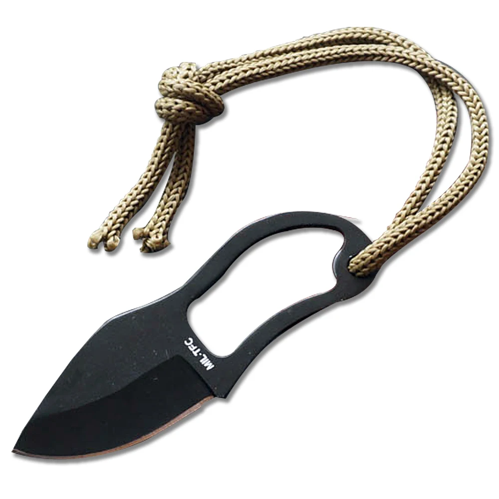 Mini Karambit Knife 440C Stainless Steel Blackening Blade Camping Claw