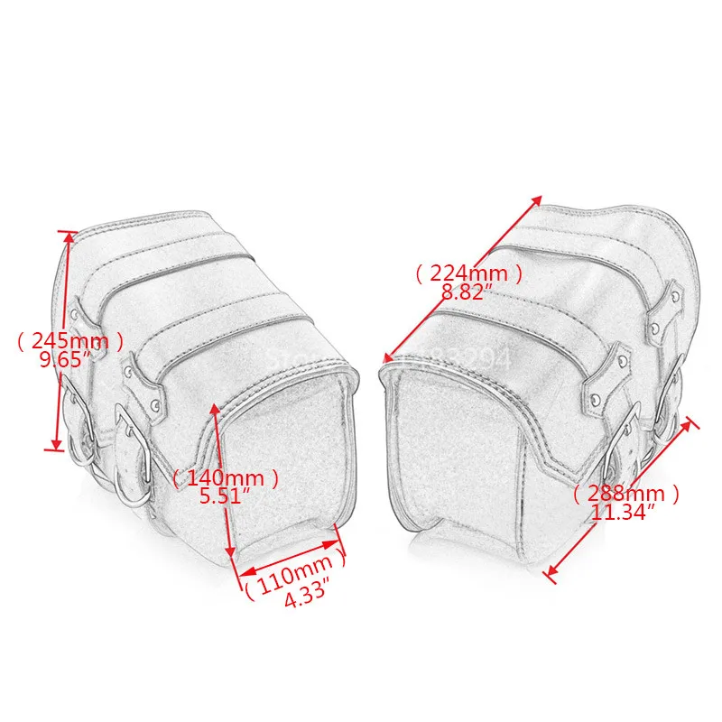 Мотоцикл коричневый PU седло маятниковая Боковая Сумка подходит для Harley XL Sportster 1200 883