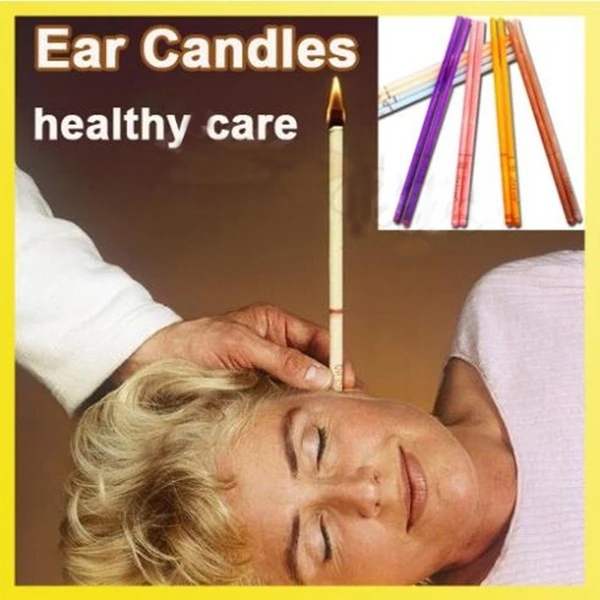 40 Pcs Coning Beewax Natural Ear Candle Ear Candling Therapy Straight