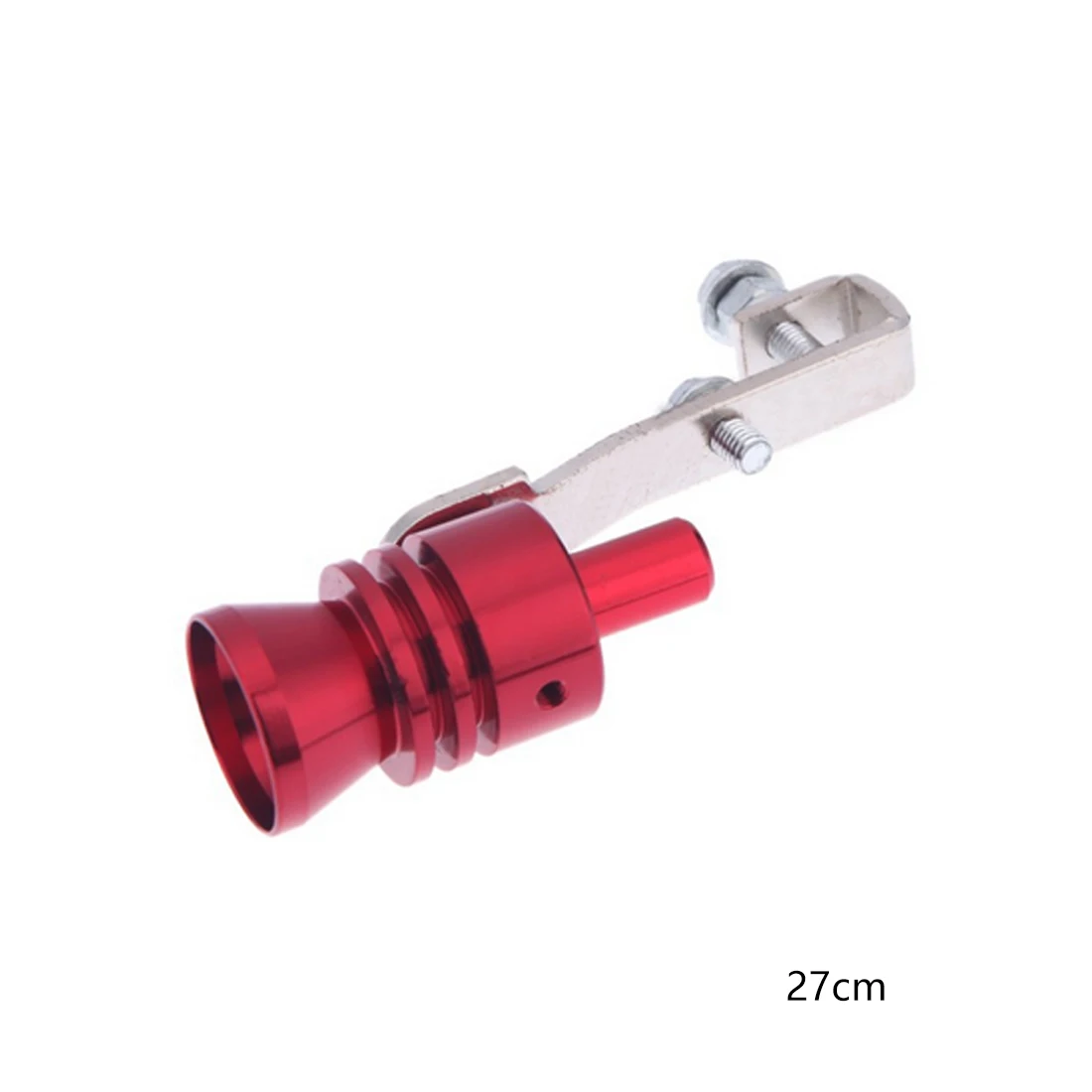 Универсальный автомобильный турбозвук глушитель трубы свисток Поддельные выдувные симулятор звука турбины автомобилей авто аксессуары - Цвет: Red L