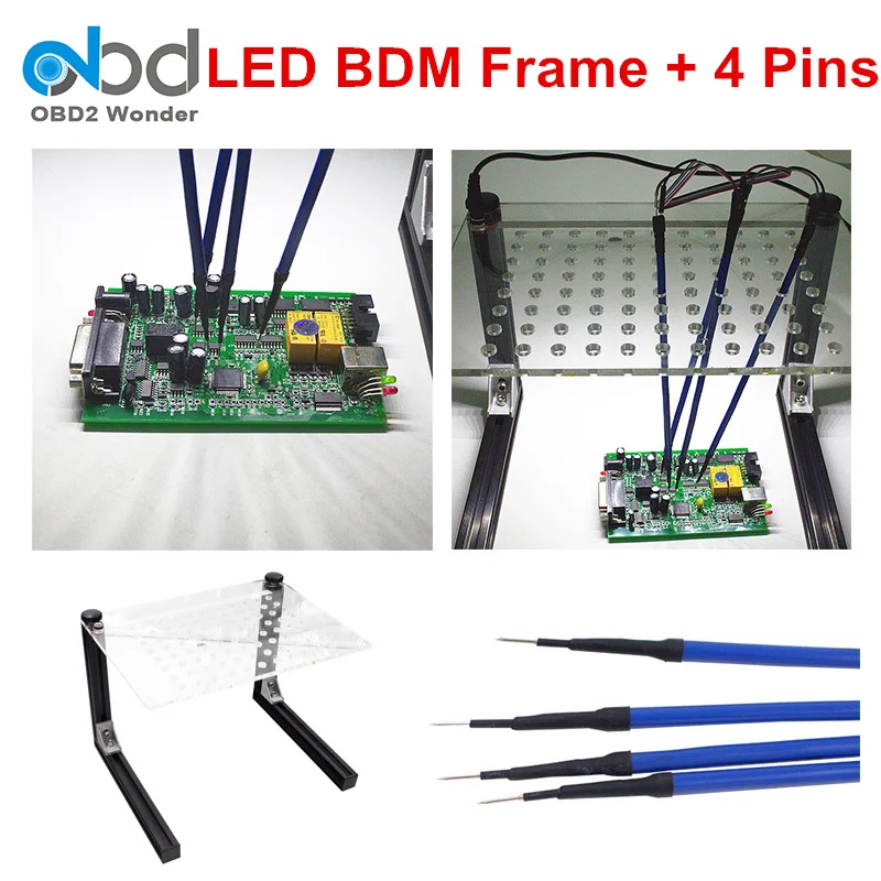 Новый светодиодный Адаптер BDM рамки ECU инструментов программирования 22 адаптеры
