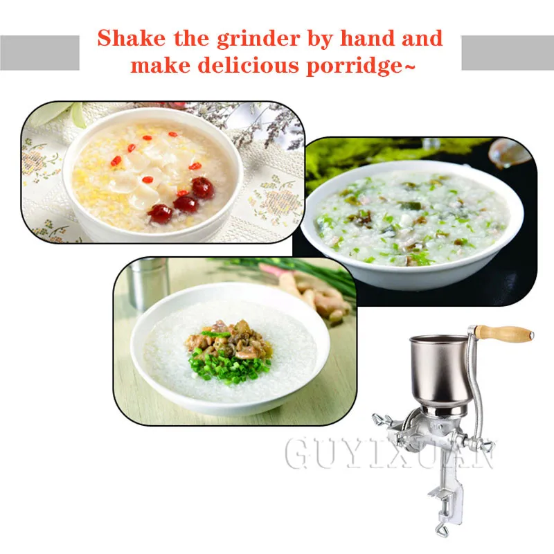 Household manual grinder hand shake food corn coffee bean grinder stainless steel grinder manual coffee bean grinder